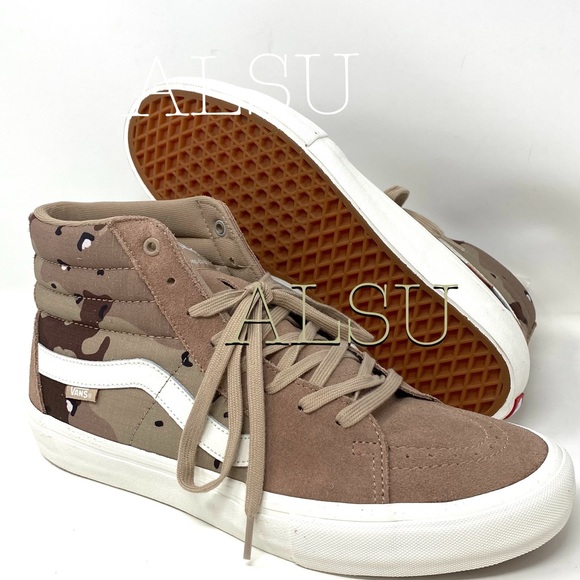 VANS SK8-HI Pro Desert Camo Suede Men’s Sneakers - Picture 8 of 8